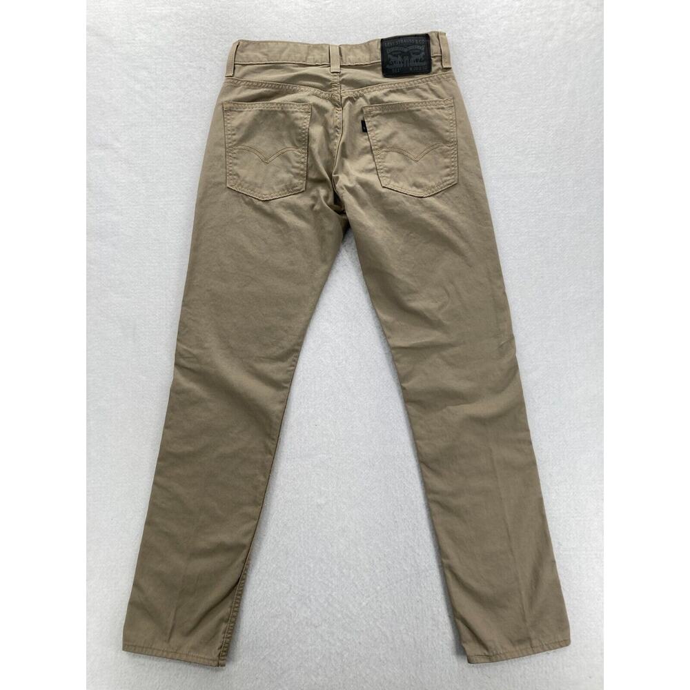 Levi's 511 Mens 29x32 Slim Fit Brown Denim Straight Leg Jeans Low Rise Black Tab - Picture 12 of 12